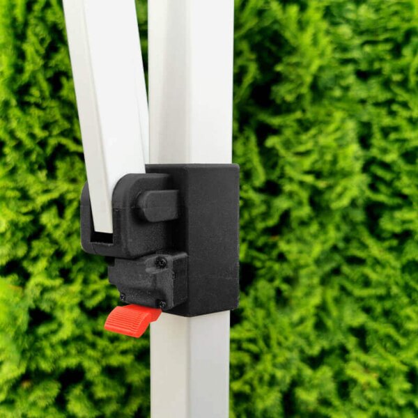 Ekskluzivno rješenje za vaš marketing: sklopivi šator 2x2 m – bez napora, s maksimalnim dojmom! - sa 3 zida - Crvena