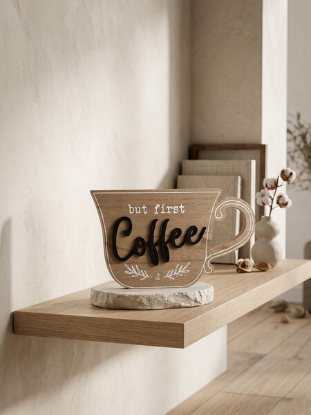 Sinsay - Stojeća dekoracija u obliku šalice s natpisom Coffee