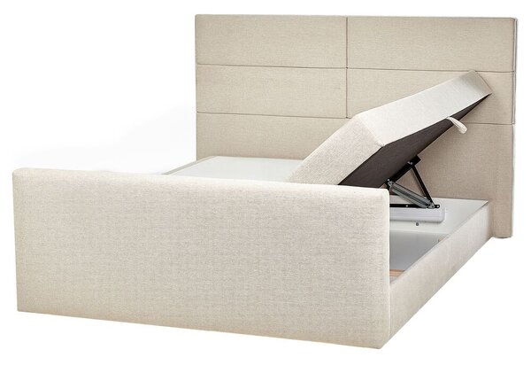 Zondo Bračni krevet 160 cm Aoyun (siva) (s podnicom i madracem) (s prostorom za odlaganje). 1077691
