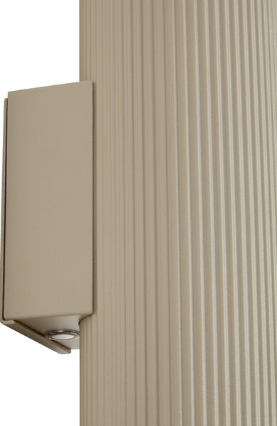 Japandi wandlamp taupe incl. LED 3-staps dimbaar in Kelvin en oplaadbaar - Ribelle