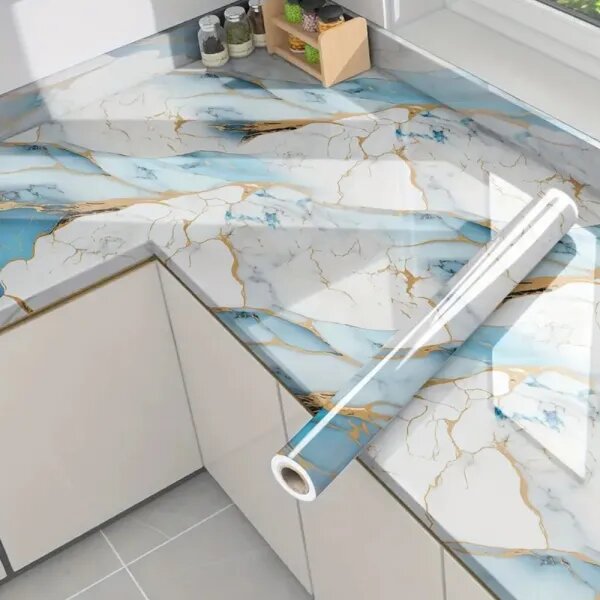 Ocean Marble - Premium samoljepljiva tapeta za kuhinju i namještaj