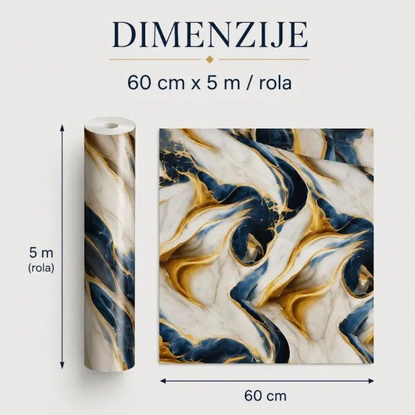 Royal Onyx - Premium samoljepljiva tapeta za kuhinju i namještaj