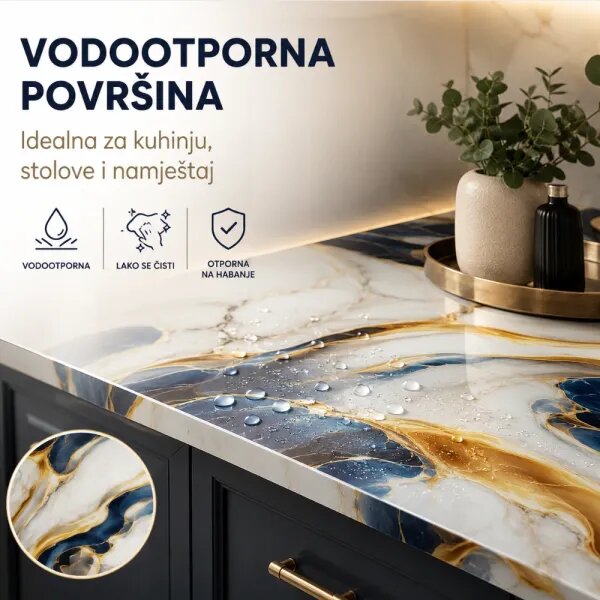 Royal Onyx - Premium samoljepljiva tapeta za kuhinju i namještaj