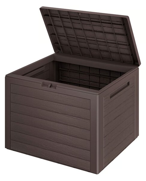 Kutija za pohranu WOODEBOX, 190 l, 78x44x55 cm, tamnosmeđa Prosperplast