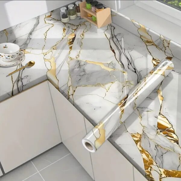 Lux Marble - Premium samoljepljiva tapeta za kuhinju i namještaj