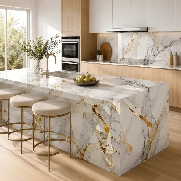 Lux Marble - Premium samoljepljiva tapeta za kuhinju i namještaj