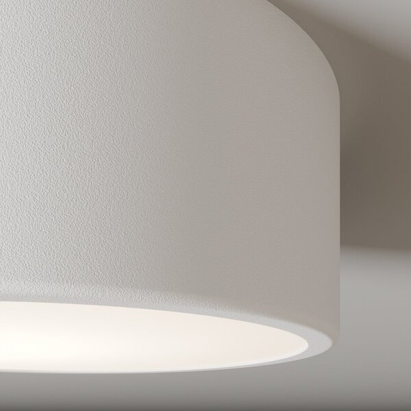 TEMAR LIGHTING Cleo stropna svjetiljka, Ø 20 cm, IP20, bijela, metalna, E27, prigušiva, Bijela, Dnevni boravak/blagovaonica, Metal