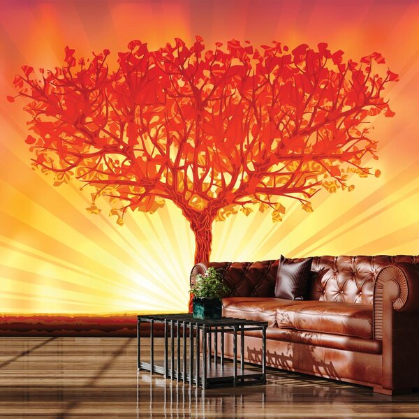 Foto tapeta - Drvo u sjaju sunca (147x102 cm)