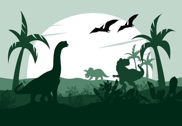 Foto tapeta - Dinosauri (147x102 cm)