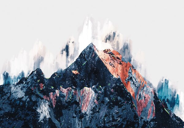 Foto tapeta - Apstraktna planina (147x102 cm)