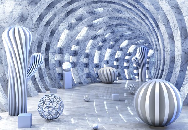 Foto tapeta - 3D apstrakcija (147x102 cm)