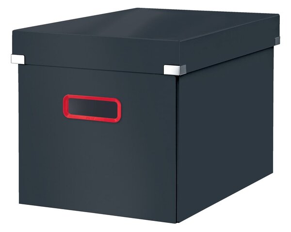 Siva kutija za pohranu Leitz Cozy Click & Store, dužine 32 cm