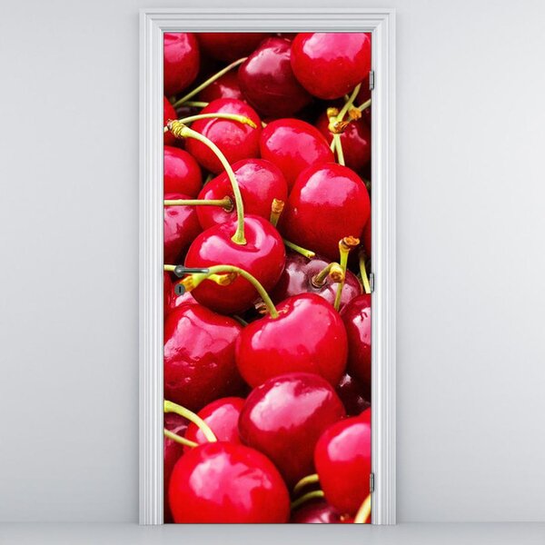Foto tapeta za vrata - Crvene trešnje (95x205cm)