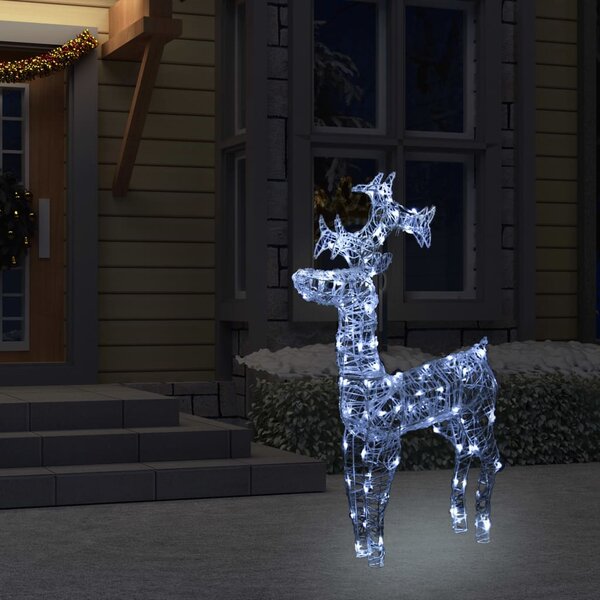 VidaXL Ukrasni božićni sobovi s 90 LED žarulja 60x16x100 cm akrilni