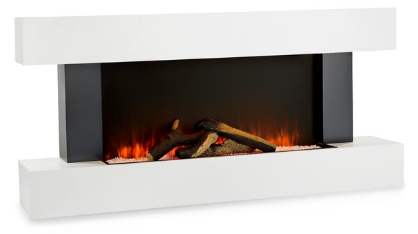 Klarstein Studio Light & Fire 1, električni kamin, 1000/2000 W, MDF, daljinski upravljač, bijela