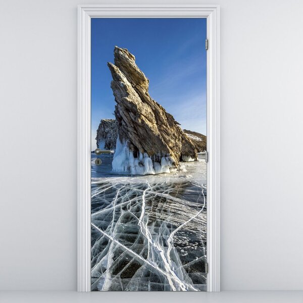 Foto tapeta za vrata - Ledena stijena (95x205cm)