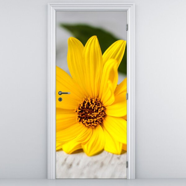 Foto tapeta za vrata - Žuto cvijeće (95x205cm)