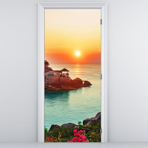 Foto tapeta za vrata - Prekrasna plaža (95x205cm)