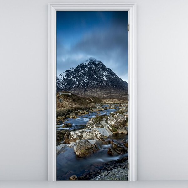 Foto tapeta za vrata - Planina i rijeka (95x205cm)
