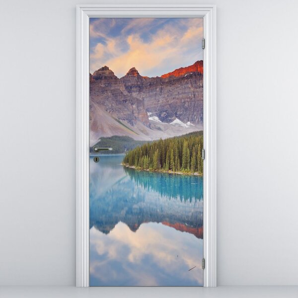 Foto tapeta za vrata - Planinski kanadski krajolik (95x205cm)