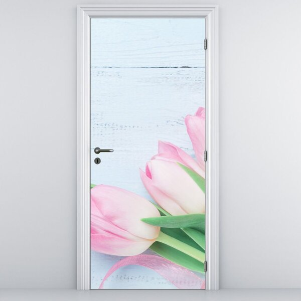 Foto tapeta za vrata - Buket tulipana (95x205cm)