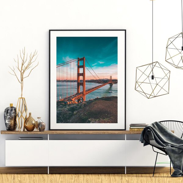 Plakat - Golden Bridge (A4)