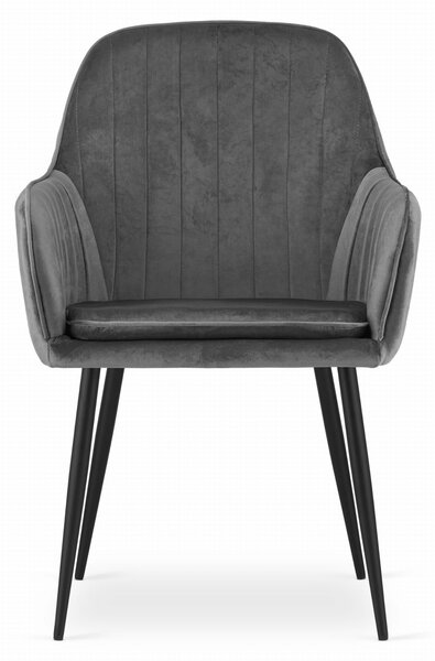 Stolica Lugo OUTLET - velvet graphite