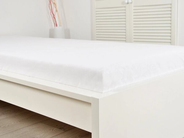 Pamučna plahta DELUXA 145x245 cm bijela