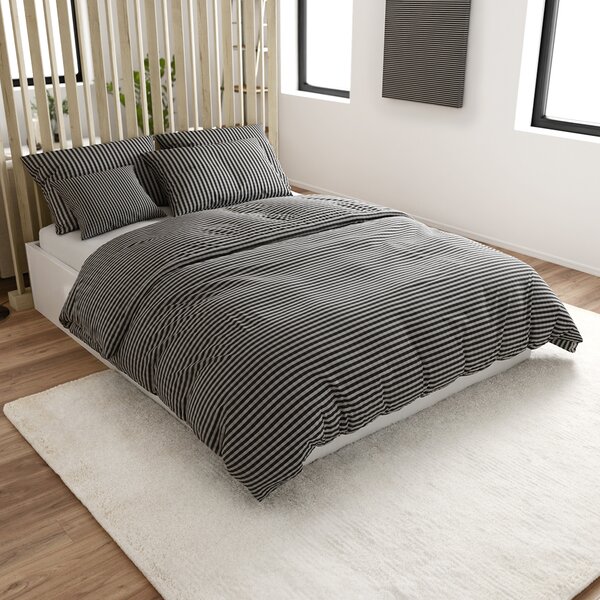 Krepset posteljina ARLENA BLEND crna Dimenzije posteljine: 70 x 90 cm | 140 x 200 cm