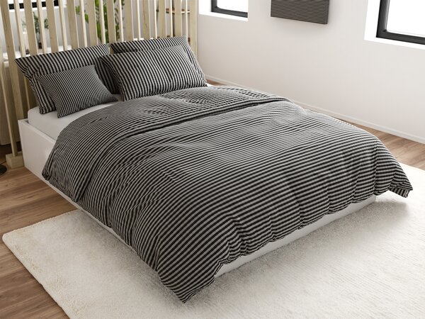 Krepset posteljina ARLENA BLEND crna Dimenzije posteljine: 70 x 90 cm | 140 x 200 cm