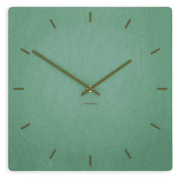 Zidni sat Luxhora Pura Square Mint Green 11 boja kazaljki