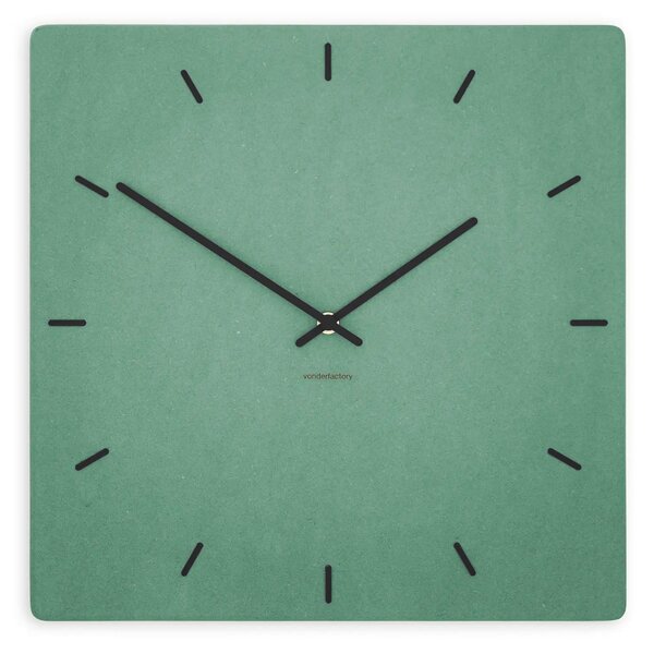 Zidni sat Luxhora Pura Square Mint Green 11 boja kazaljki