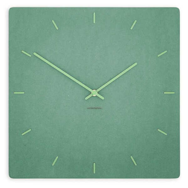 Zidni sat Luxhora Pura Square Mint Green 11 boja kazaljki