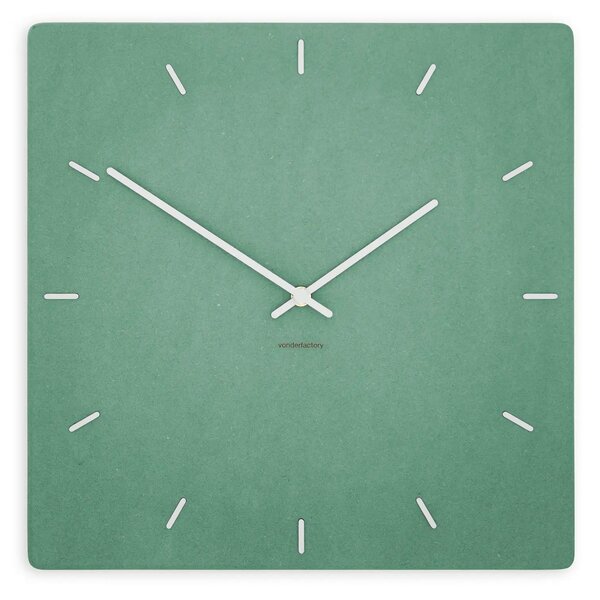 Zidni sat Luxhora Pura Square Mint Green 11 boja kazaljki