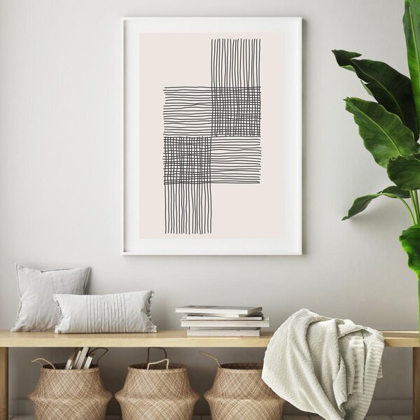 Plakat - Apstrakcija crte (A4)
