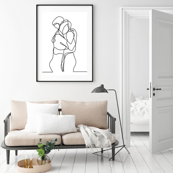 Plakat - Ljubav u jednom potezu (A4)