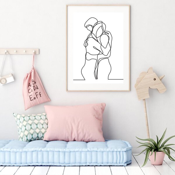 Plakat - Ljubav u jednom potezu (A4)