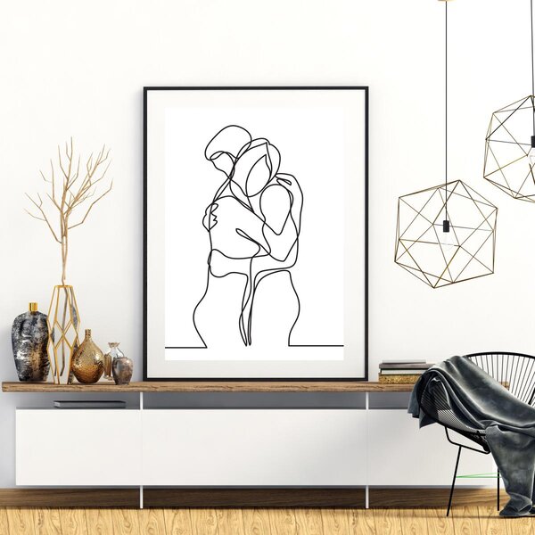 Plakat - Ljubav u jednom potezu (A4)