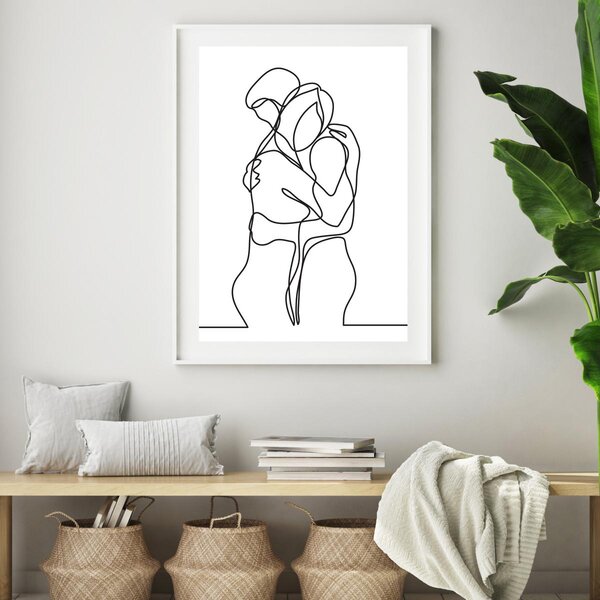 Plakat - Ljubav u jednom potezu (A4)