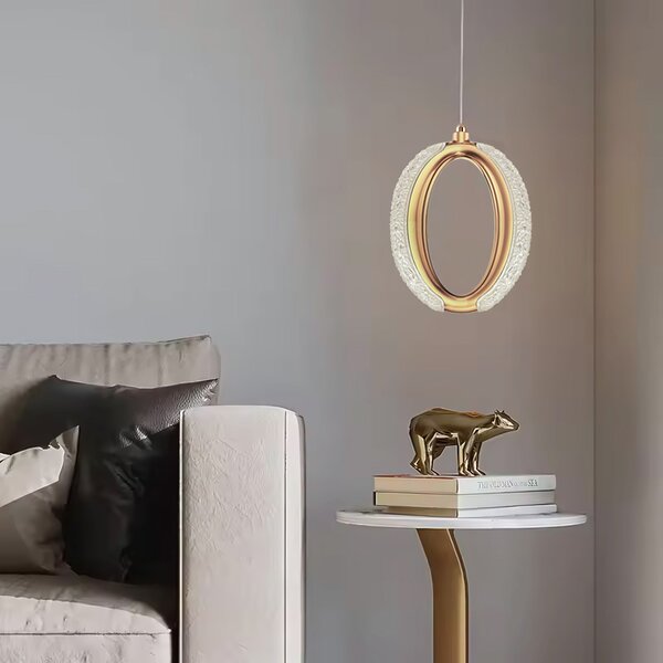 Viseća Kristalna Lampa LED G114-1CP Złota