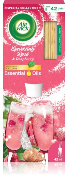 Air Wick Essential Oils Sparkling Rosé & Rasberry aroma difuzer s punjenjem 25 ml