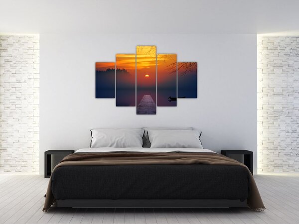 Slika mosta sa zalaskom sunca (150x105 cm)