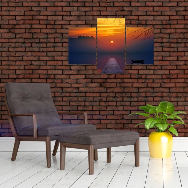 Slika mosta sa zalaskom sunca (90x60 cm)