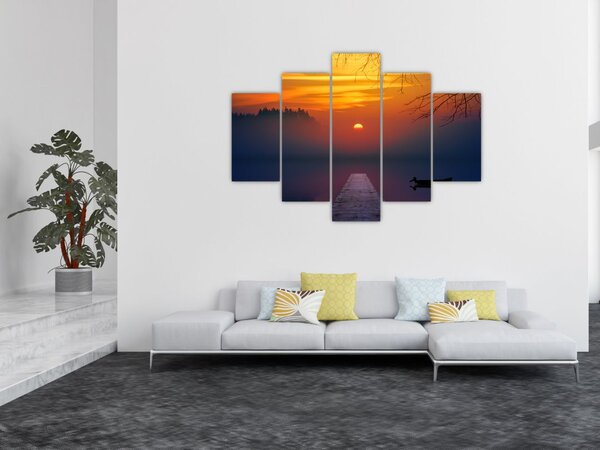 Slika mosta sa zalaskom sunca (150x105 cm)