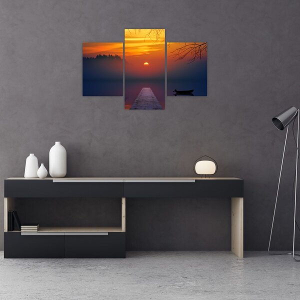 Slika mosta sa zalaskom sunca (90x60 cm)
