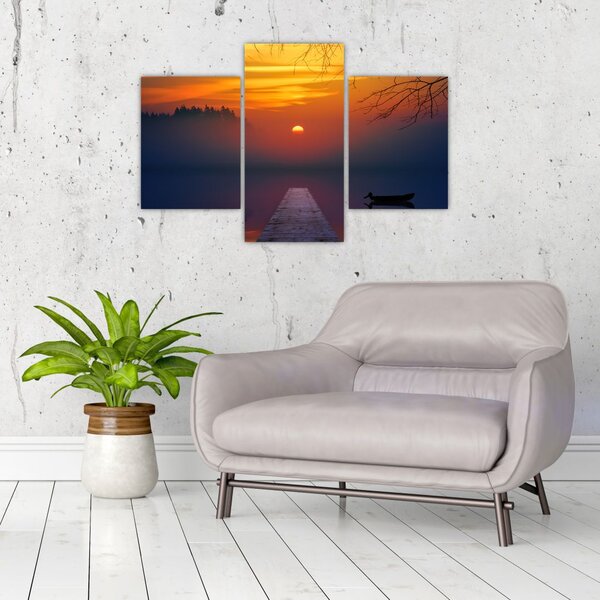 Slika mosta sa zalaskom sunca (90x60 cm)