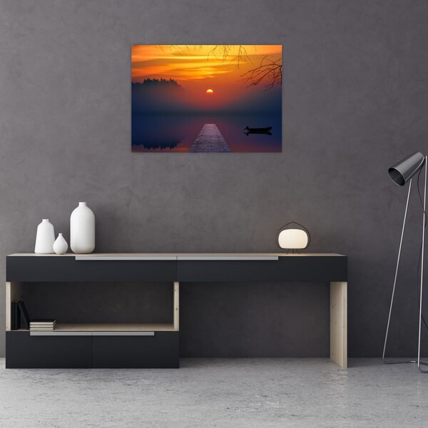 Slika mosta sa zalaskom sunca (70x50 cm)