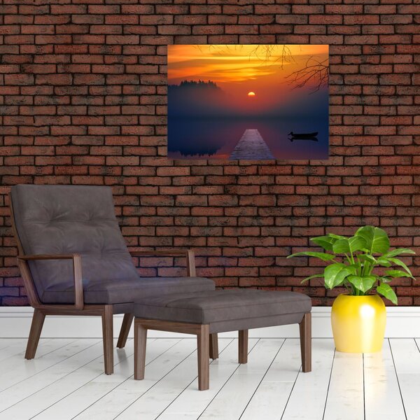 Slika mosta sa zalaskom sunca (70x50 cm)