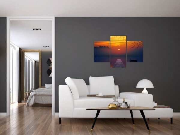 Slika mosta sa zalaskom sunca (90x60 cm)