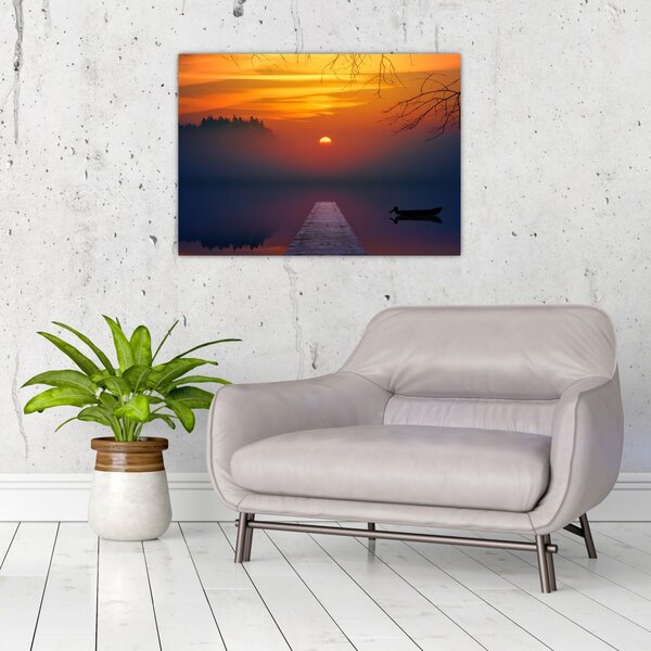 Slika mosta sa zalaskom sunca (70x50 cm)